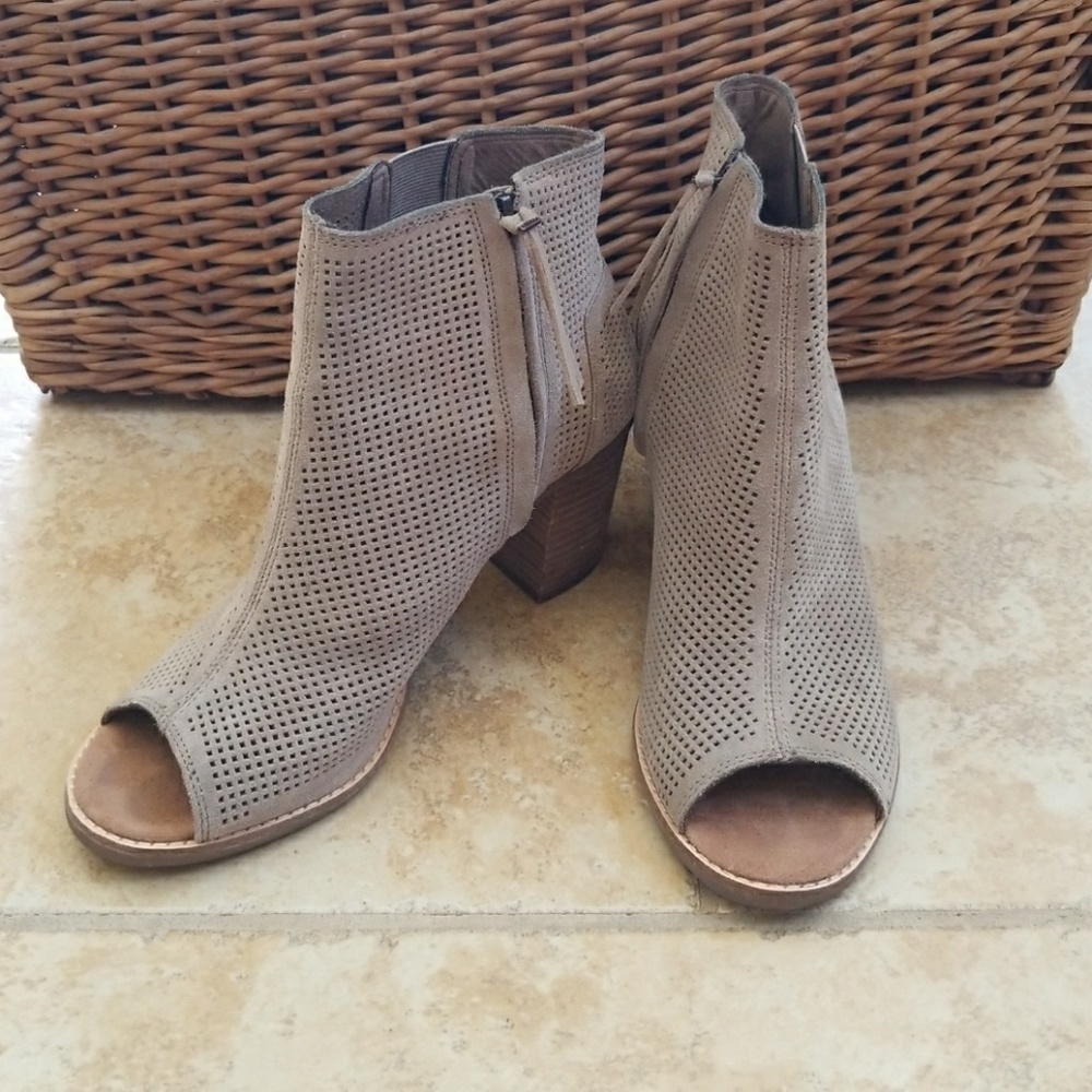 Toms Open Toe Ankle Boot